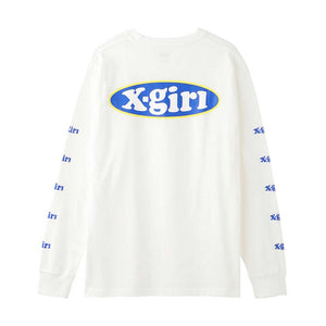 
            
                Load image into Gallery viewer, Oval Logo L/S Tee White
            
        
