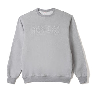 MORBID CHAINSTITCH SWEATER MISTY GREY