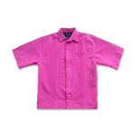 Boxy Zipper Shirt Pink