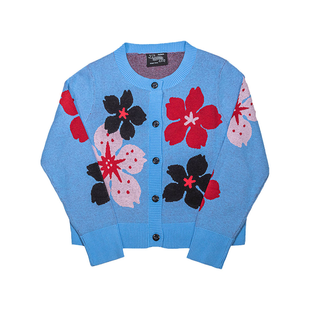 
            
                Load image into Gallery viewer, Sakura Blossom Knit Cardigan Blue
            
        