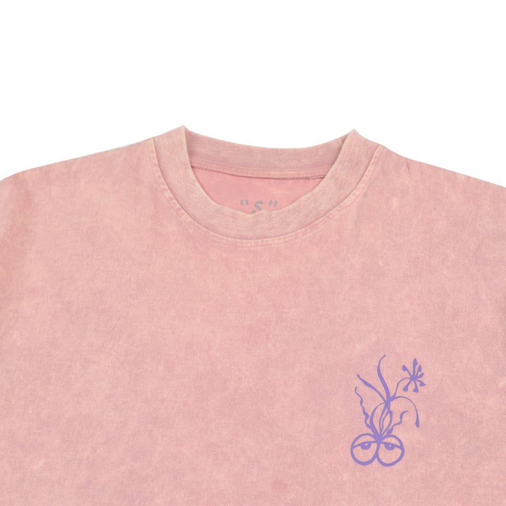 ROOTS TEE DUSTY PINK WASHED