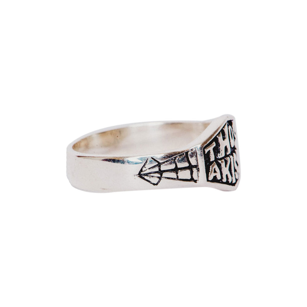 With A Kiss Ring Silver