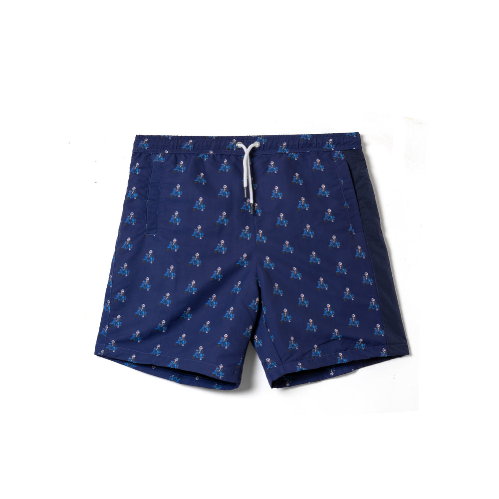 STONED BEAR SCOOTIE SHORTS NAVY & WHITE