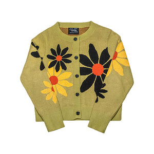
            
                Load image into Gallery viewer, Sunflower Bloom Knit Cardigan Green
            
        