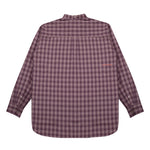 LS Flannel Button Up Shirt Maroon