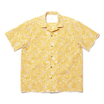 COTTON EMBROIDERY S/S SHIRT YELLOW