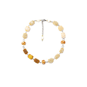 Necklace 056 White / Yellow