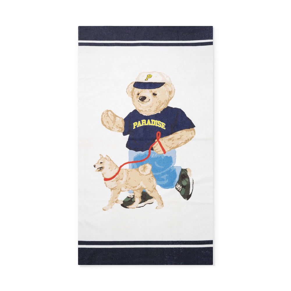 Stoned Bear Doge Towel White