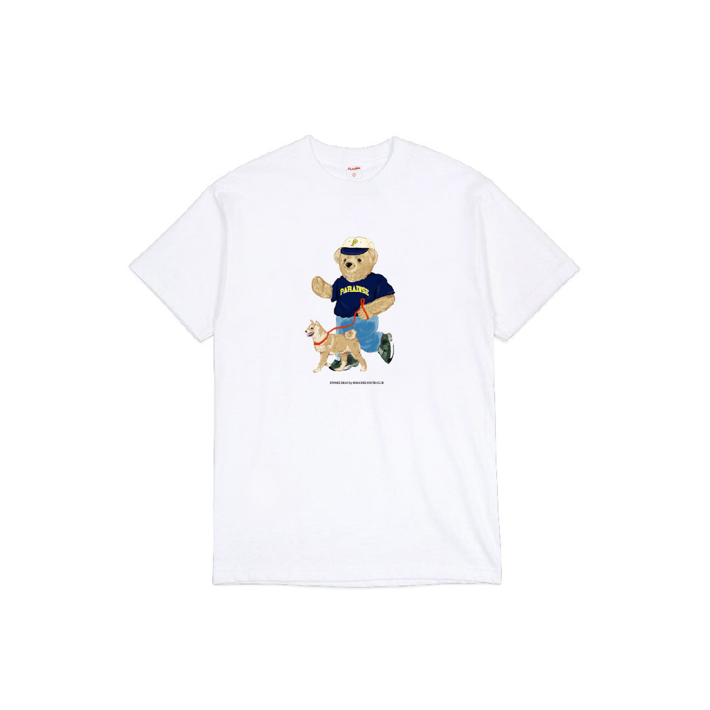 Stoned Bear Doge Tee White