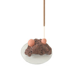 Terracotta Moon Rock Big #2 - Insence Holder
