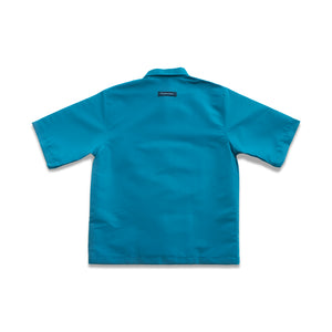 Boxy Zipper Shirt Turquoise