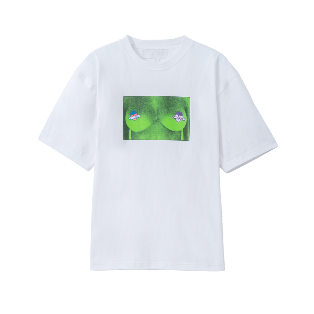 
            
                Load image into Gallery viewer, Voices Tits Forever Tee White
            
        