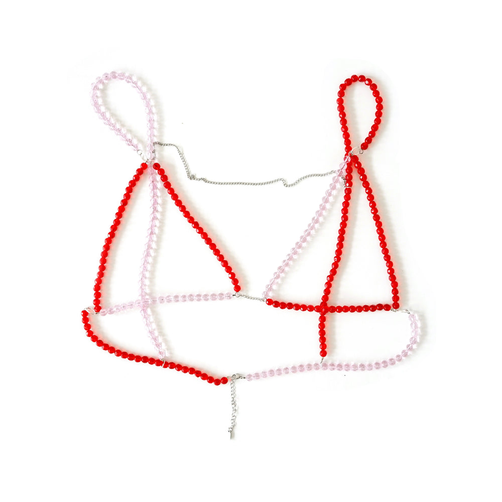 
            
                Load image into Gallery viewer, Cherry Bralette Red Pink
            
        