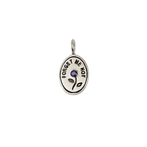 Forget Me Not Charm Silver