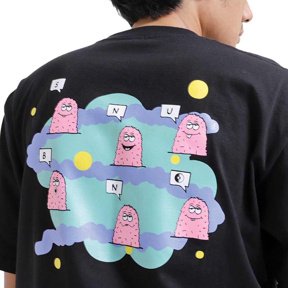 
            
                Load image into Gallery viewer, Faces Tee Black - Sonderlab X Snub N Friends
            
        